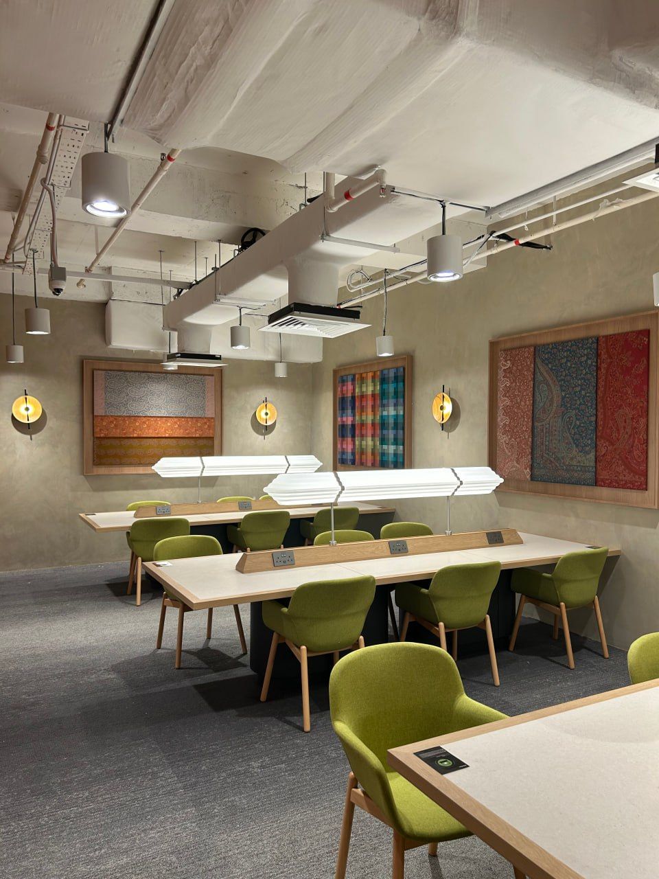 Premium Suzuka cement texture finish for a modern, conducive work space